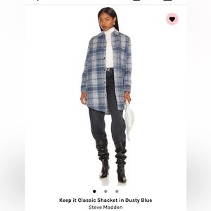 BB Dakota Plaid Shacket Size M